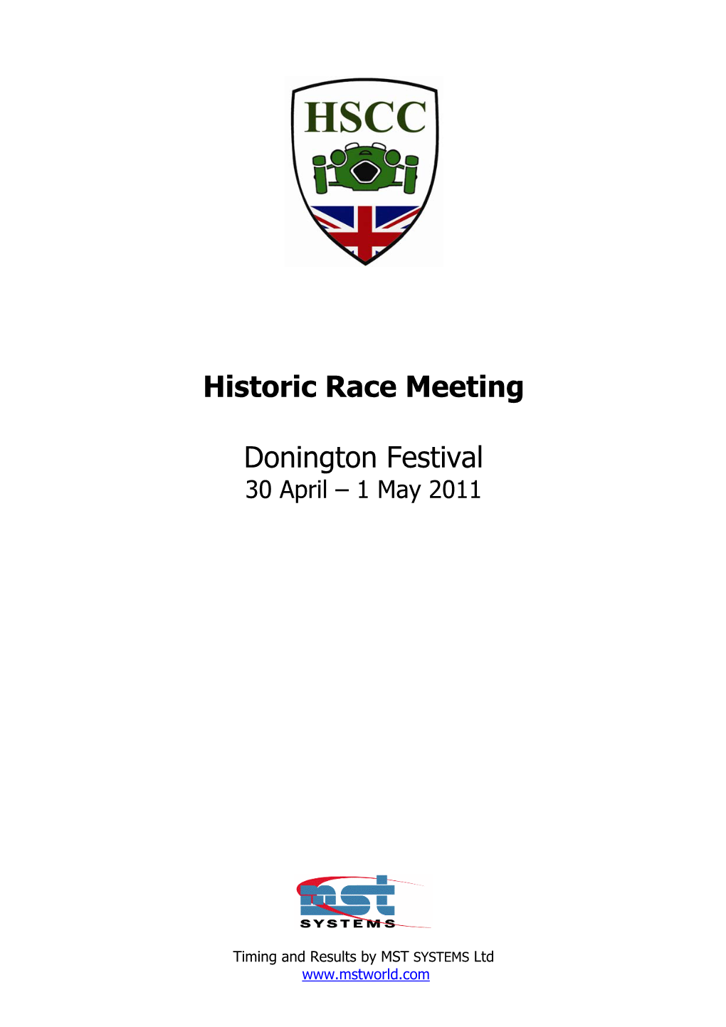 Historic Race Meeting Donington Festival