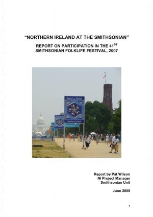 “Northern Ireland at the Smithsonian”