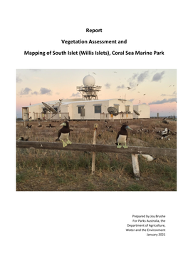 Vegetation Assessment and Mapping of South Islet Coral Sea Marine Park