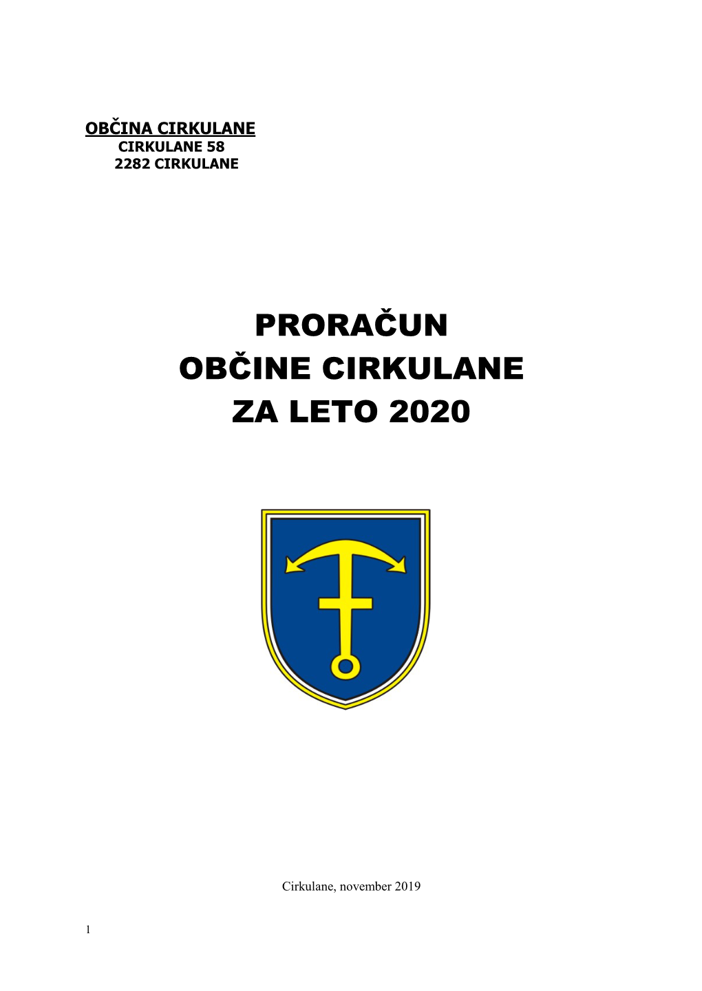 Odlok O Proračunu Občine Cirkulane Za Leto 2020 3 2