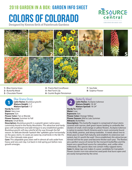 Colors of Colorado Designed by Kenton Seth of Paintbrush Gardens
