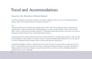 Travel and Accommodations