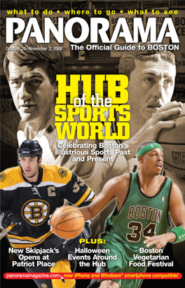 SPORTS WORLD Celebrating Boston’S Illustrious Sports Past and Present