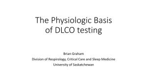 Physiologic Basis of DLCO Testing