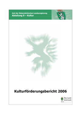 Kulturförderungsbericht 2006