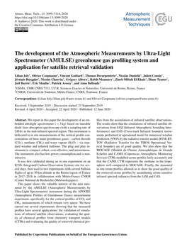 The Development of the Atmospheric Measurements by Ultra-Light Spectrometer (AMULSE) Greenhouse Gas Profiling System and Applica