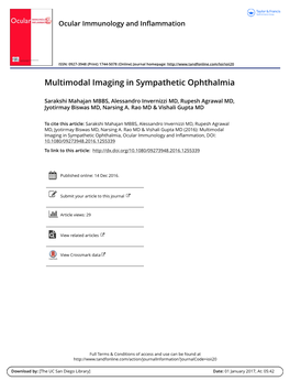 Multimodal Imaging in Sympathetic Ophthalmia