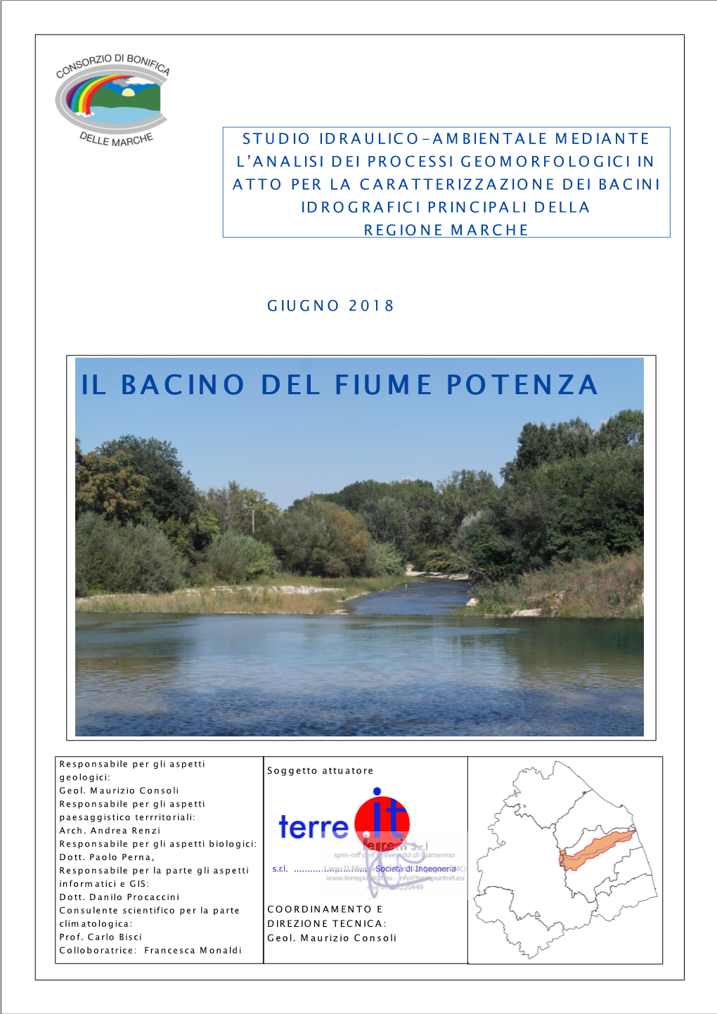 Il Bacino Del Fiume Potenza Rientra All’Interno Delle Tavolette 1:25000 Numero