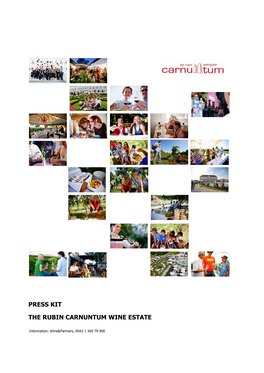 Press Kit the Rubin Carnuntum Wine Estate