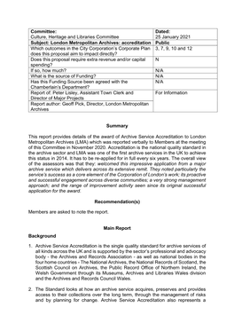 Committee Report Template