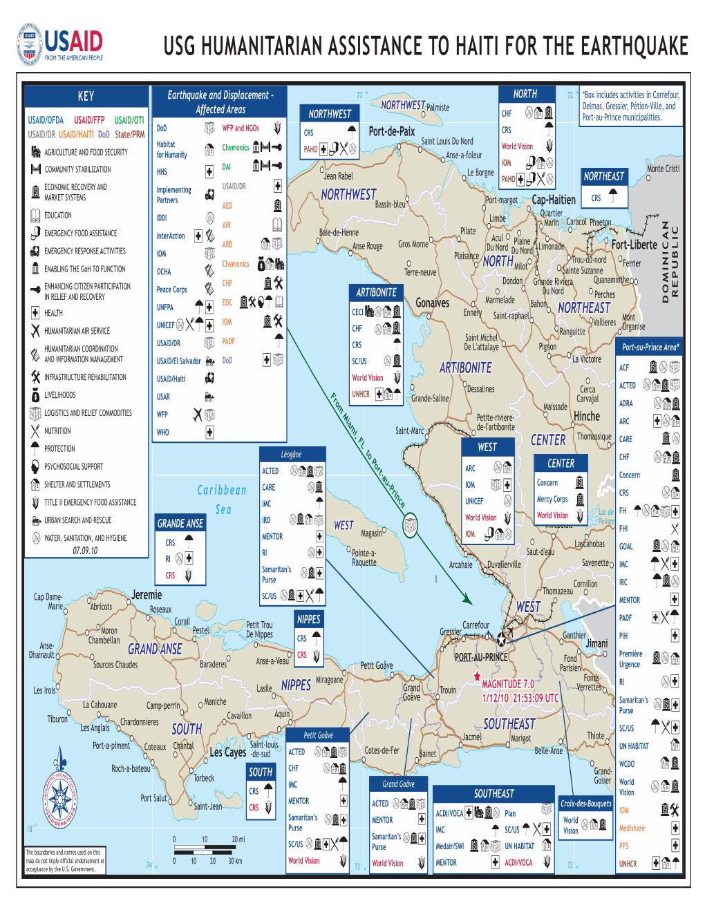 USAID/OFDA Haiti Earthquake Program Maps 7/9/2010