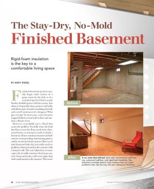 The No-Mold Finished Basement” (FHB #169, Pp