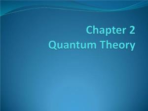 Chapter 2 Quantum Theory