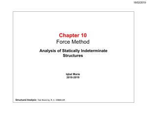 Chapter 10 Force Method