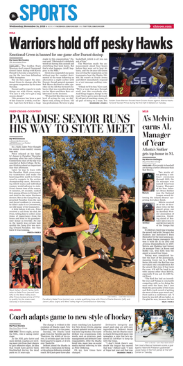 Paradise Senior Runs His Way to State Meet