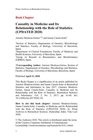 Causality in Medicine and Its Relationship with the Role of Statistics (UPDATED 2020)