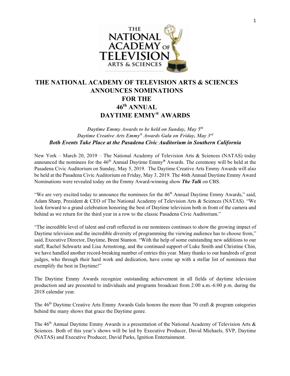 The National Academy of Television Arts & Sciences