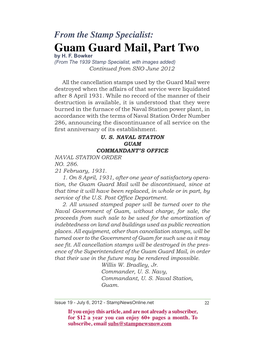 Guam Guard Mail, Part Two by H
