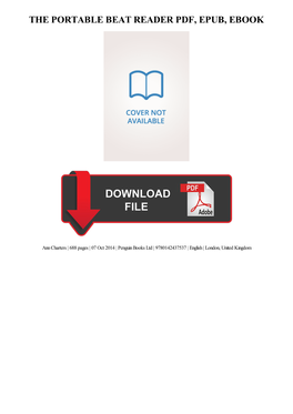 The Portable Beat Reader Pdf, Epub, Ebook