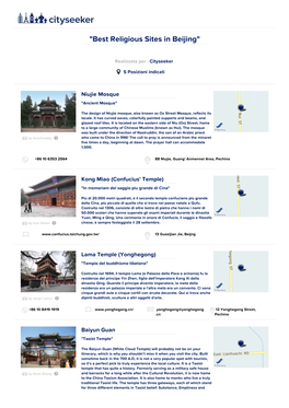 Best Religious Sites in Beijing"