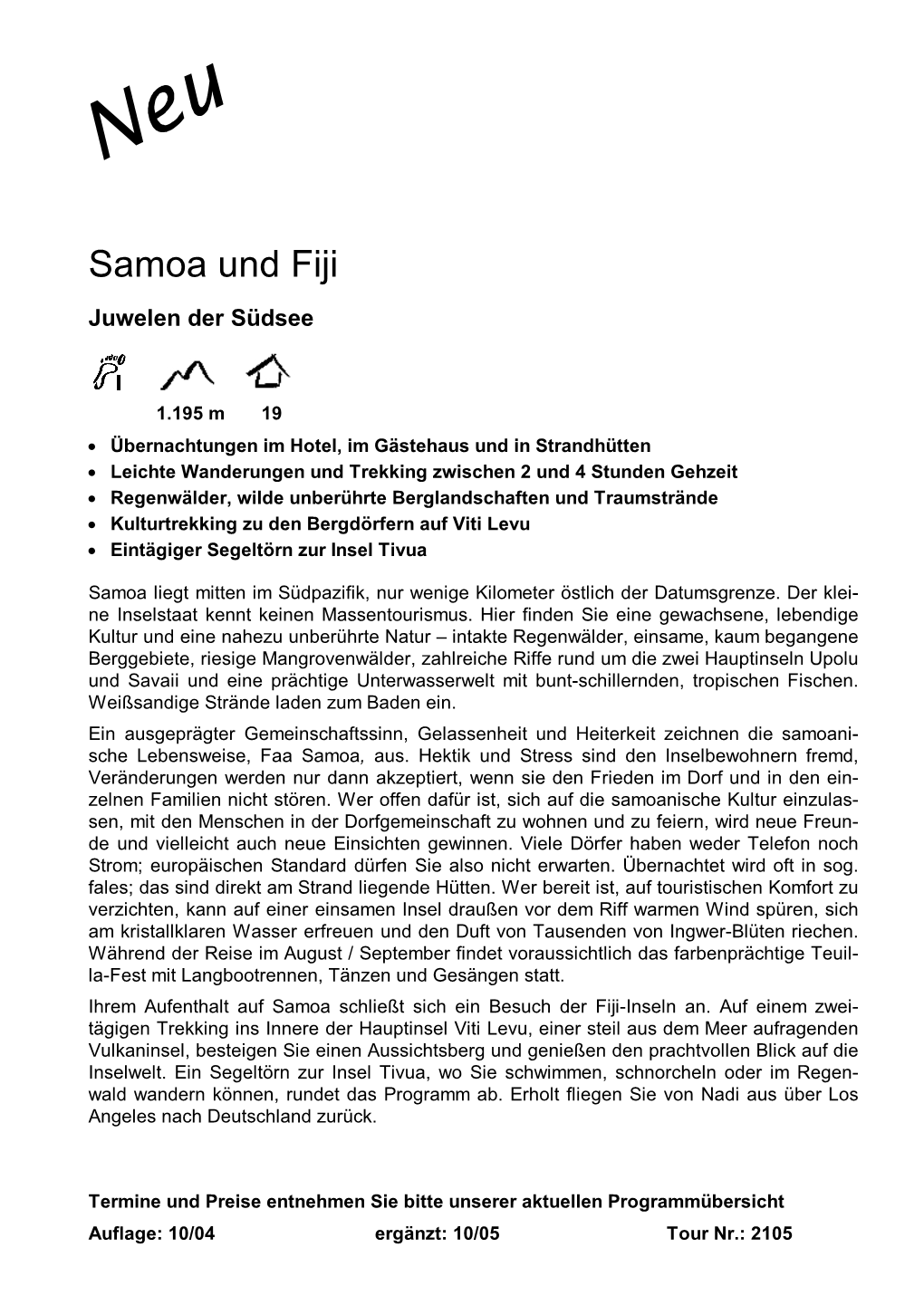 Samoa Und Fiji