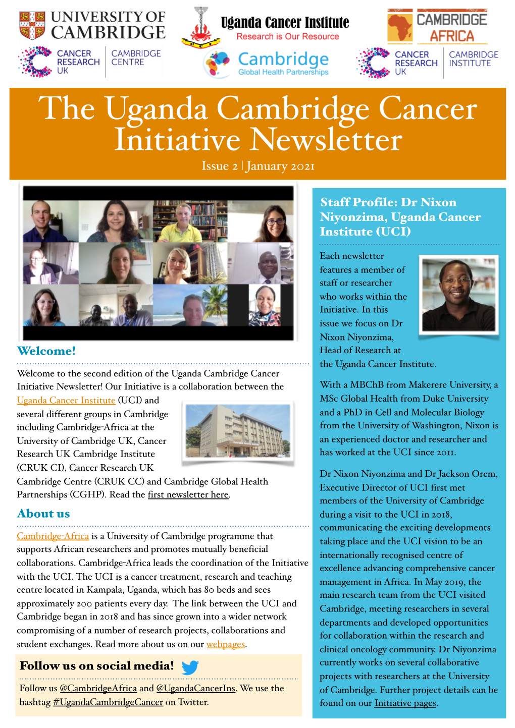 Uganda Cambridge Cancer Initiative Newsletter Issue 2 | January 2021