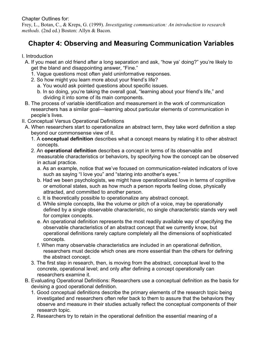 INVESTIGATING COMMUNICATION 2Nd Edition: CHAPTER OUTLINES