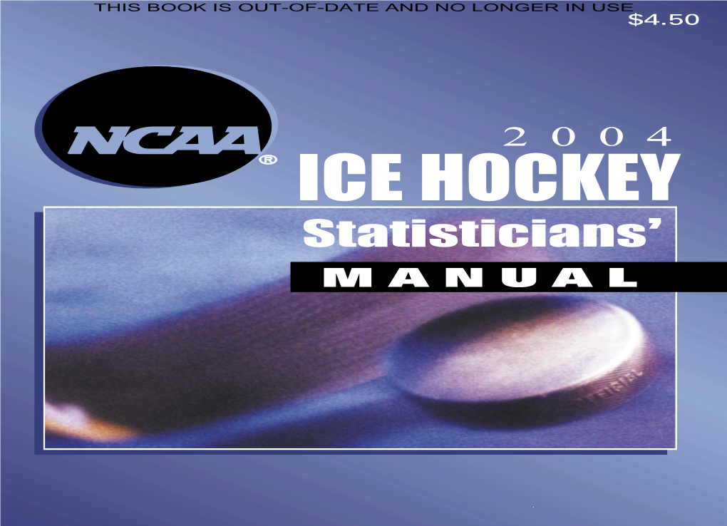 2004 NCAA Ice Hockey Statisticians' Manual