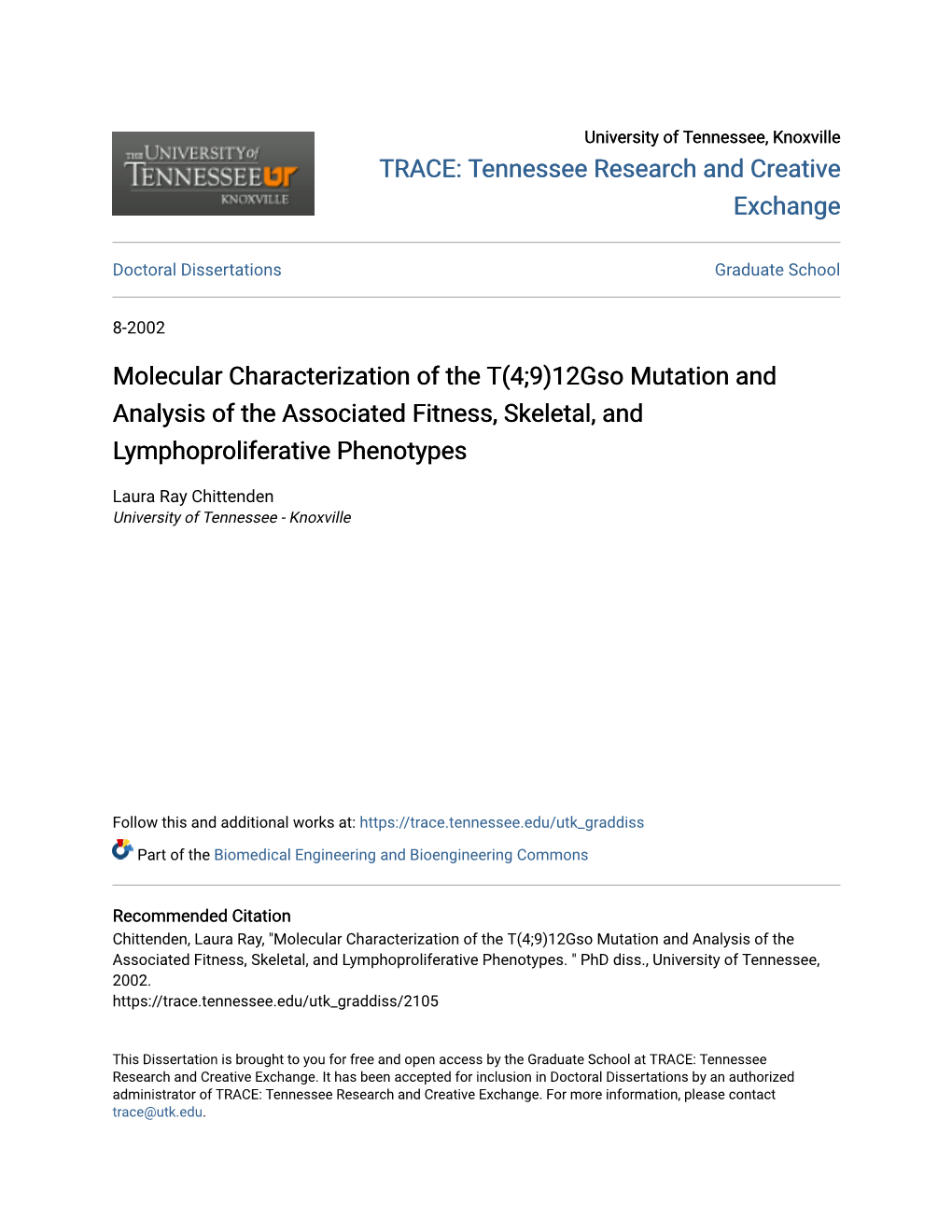 Molecular Characterization of the T(4;9)12Gso Mutation and Analysis of the Associated Fitness, Skeletal, and Lymphoproliferative Phenotypes