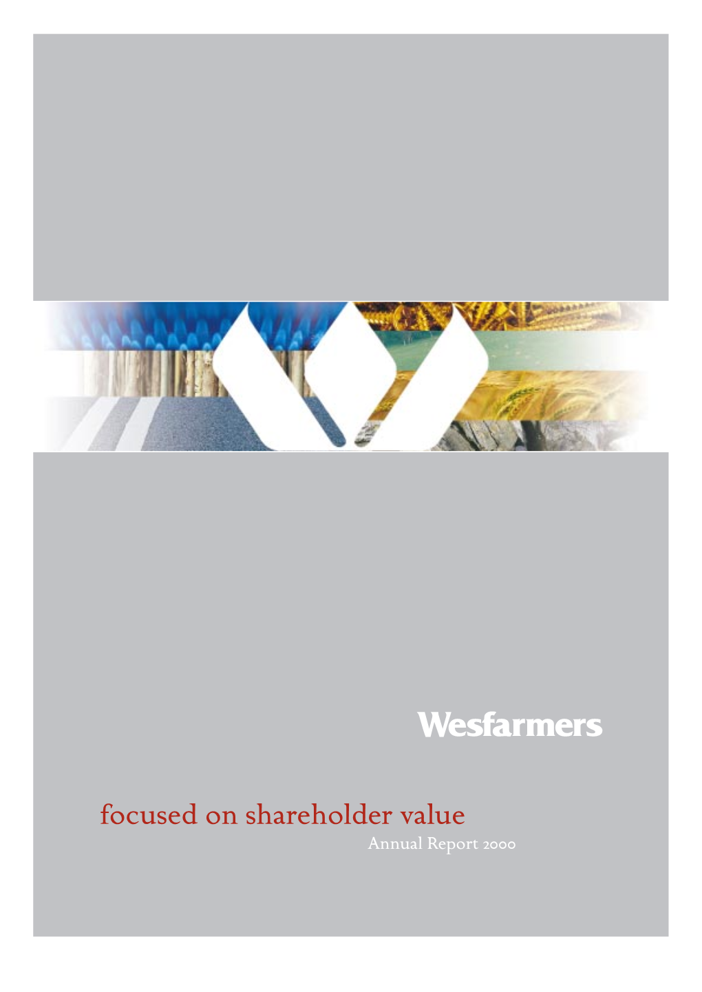 Focused on Shareholder Value Annual Report 2000 Continuing the Company’S Once Again the Result Was a Strong Performance