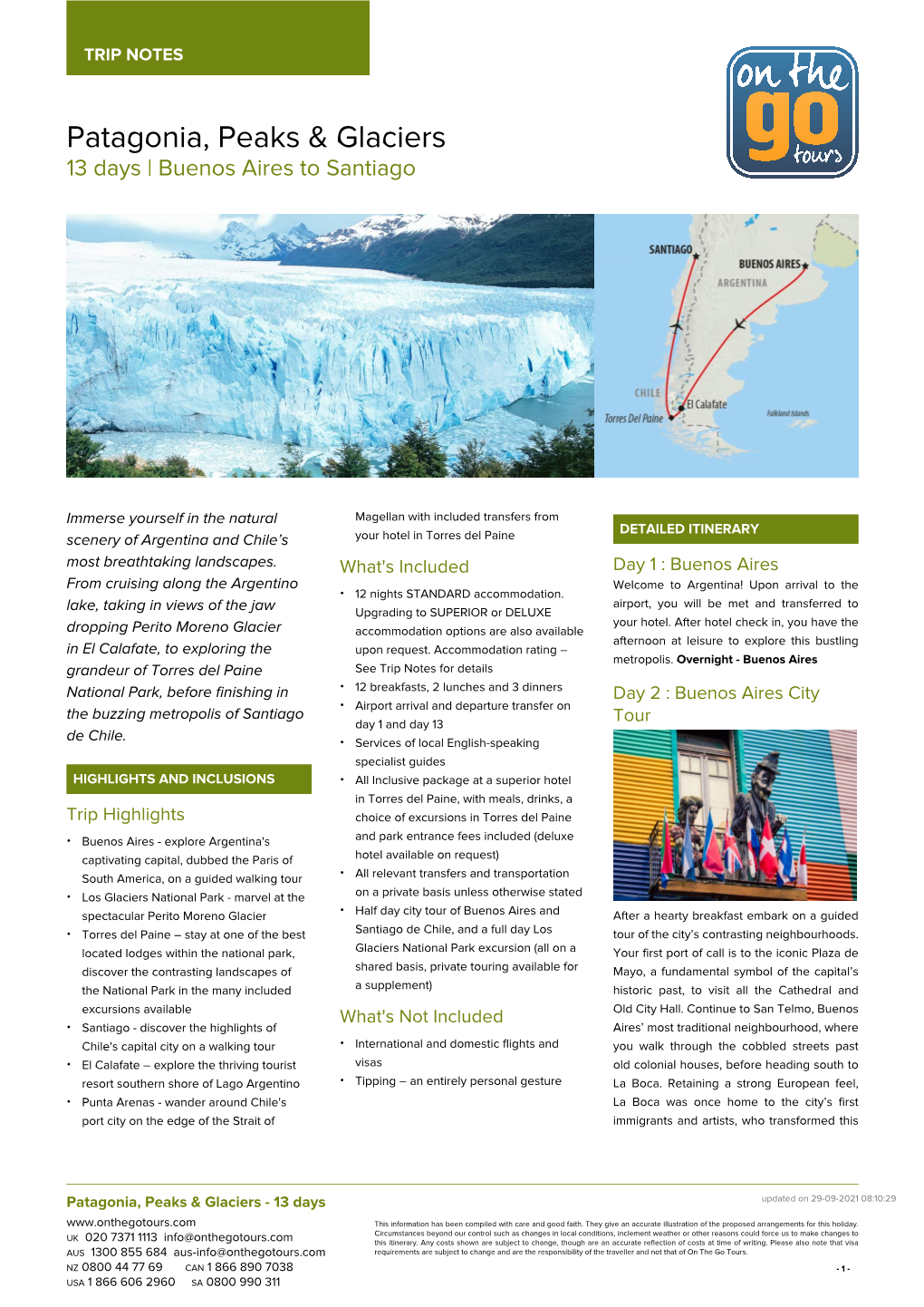 Patagonia, Peaks & Glaciers