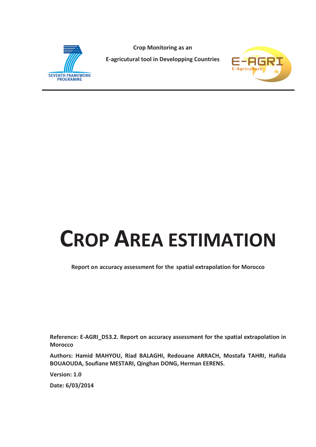 Crop Area Estimation