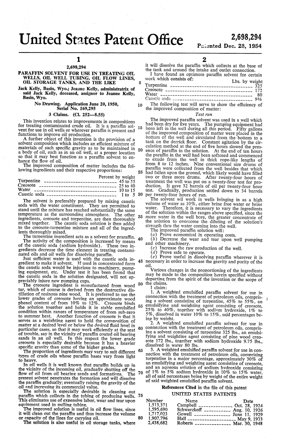 United States Patent Office Pa...Anted Dec