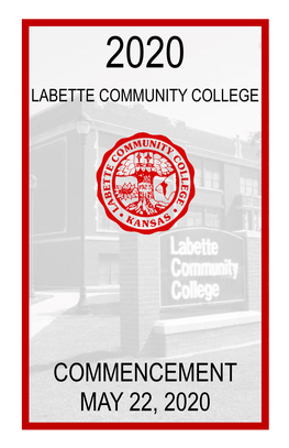 2020 Commencement Program