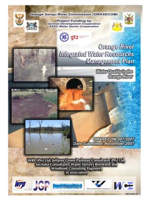 Water Quality in the Orange River