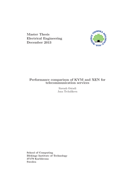 Master Thesis Electrical Engineering December 2013 Performance