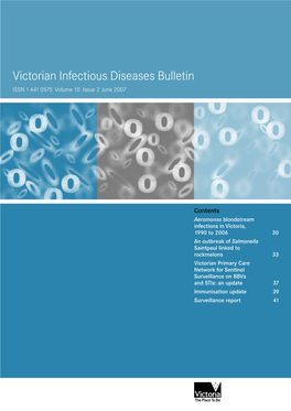 Victorian Infectious Diseases Bulletin Volume 10 Issue 2 June 2007 29