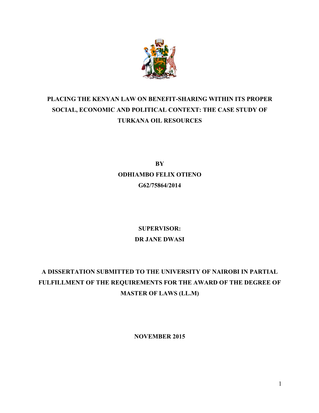 Placing the Kenyan Law on Benefit-Sharing Within Its Proper Social, Economic and Political Context: the Case Study of Turkana Oil Resources