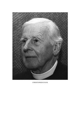 CHRISTOPHER EVANS Christopher Francis Evans 1909–2012