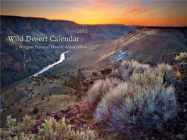 Wild Desert Calendar Wild Desert