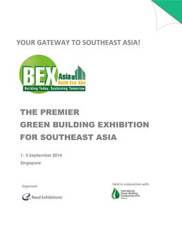The Premier Green Building Exhibition for Southeast