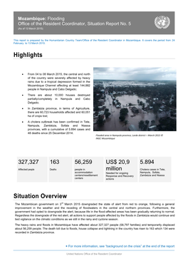 Highlights Situation Overview