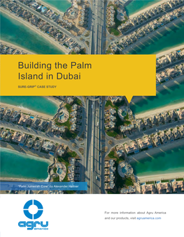 Building the Palm Island in Dubai