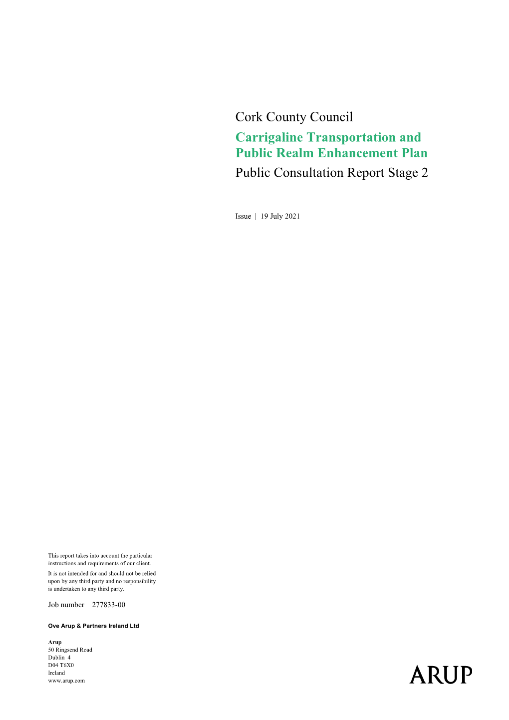 Carrigaline TPREP Public Consultation Report Stage 2