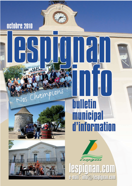 Brochure Lespignan Mai 2010