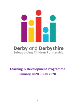 Learning & Development Programme January 2020 – July 2020