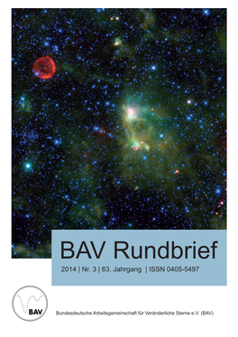 BAV Rundbrief Nr. 3 (2014)