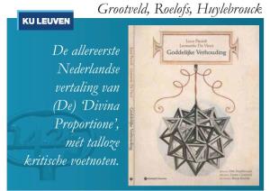 De Allereerste Nederlandse Vertaling Van (De) 'Divina Proportione'