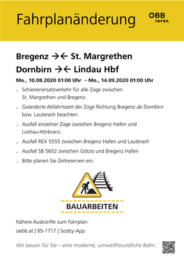 Bregenz →← Dornbirn →←