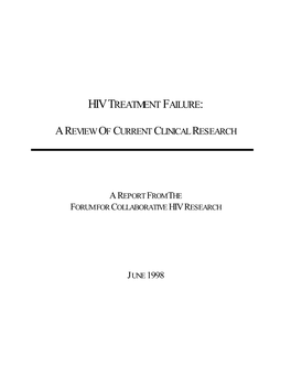 Hiv Treatment Failure